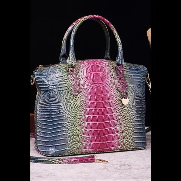 Gradient PU Leather Handbag - Picture 4 of 15